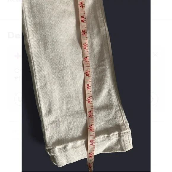 Veronica Beard Cream Jeans